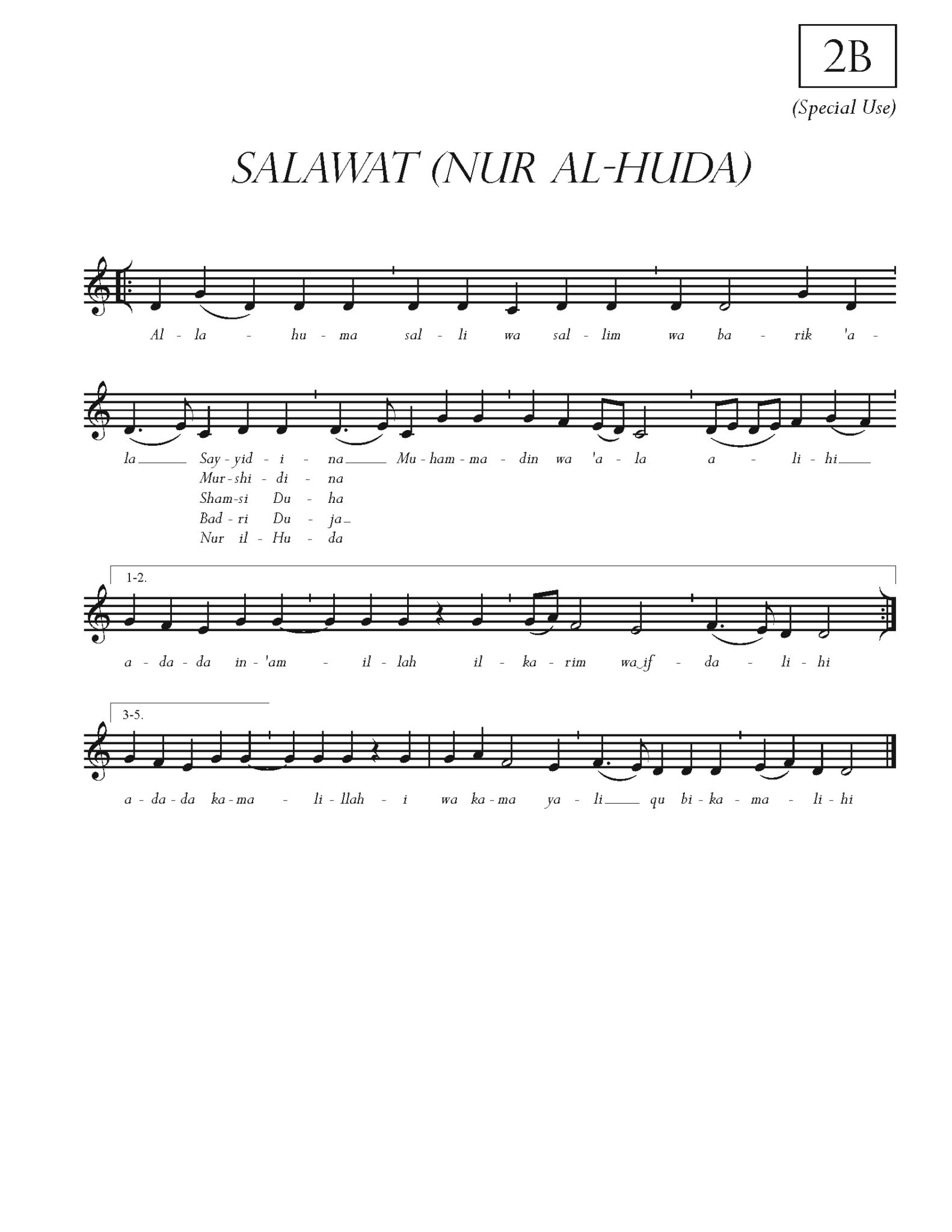 02 B Allahumma Salli Wa Sallim - The Sufi Lodge