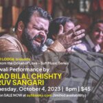 Come and experience the soul-stirring Qawwali performance by the talented Ustad Bilal Chisty (Dhruv Sangari) live at The Sufi Lodge, NYC. TICKETS ON SALE NOW! Link in Profile.